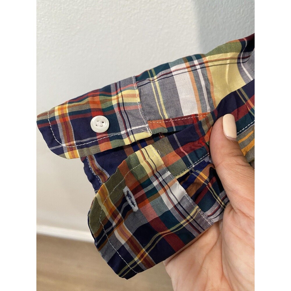 Frank and Eileen blue yellow plaid Barry shirt Size XS - Picture 5 of 10